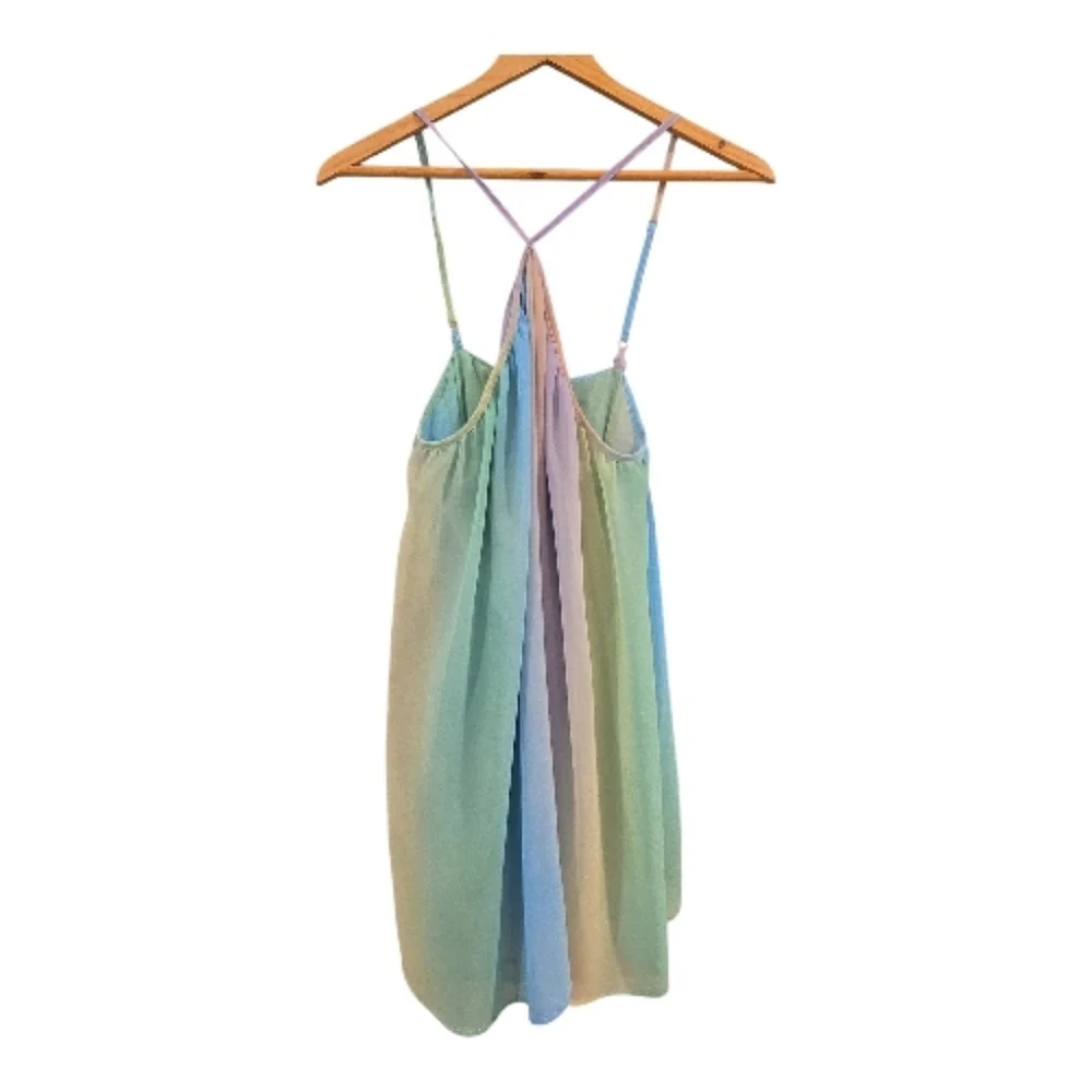 Show Me Your Mumu Pastel Rainbow Unicorn Ombre Dress Slip Summer Tassels XS - Picture 3 of 8